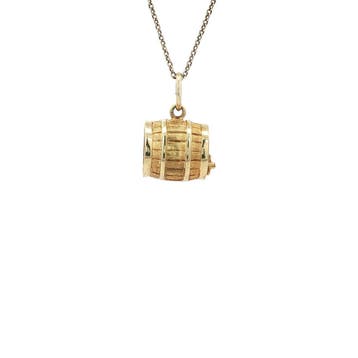 Gouden vintage wijnvat hanger 14 kt, Ophalen of Verzenden, Nieuw