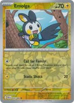 Emolga 029/086 Reverse Holo Black Bolt, Ophalen of Verzenden, Nieuw, Losse kaart, Foil