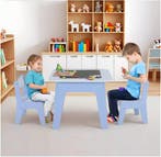 Kinder Speeltafel met 2 Stoelen 4-in-1 met Opbergruimte, Verzenden, Nieuw