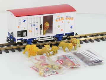 LGB 4036 Circus Wagon Altenfürt/Fischbach, Metallrader, L.., Wagon, Ophalen of Verzenden, Zo goed als nieuw, LGB