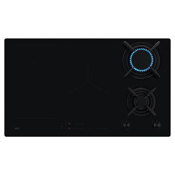AEG Bridge Inductiekookplaat IKX84443CB 78cm - Zwart, Ophalen of Verzenden, Nieuw
