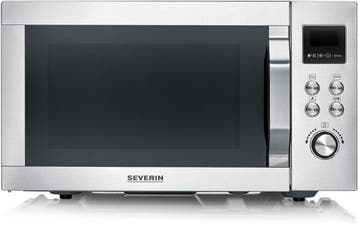 Combi Magnetron 25L | RVS 4-in-1 | Laatste Stuk!, Combimagnetron, Gebruikt, Ophalen of Verzenden, Draaiplateau