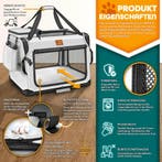 Reisbench hond - Draagtas hond - Transportbox - 92x63x63 cm, Verzenden, Zo goed als nieuw