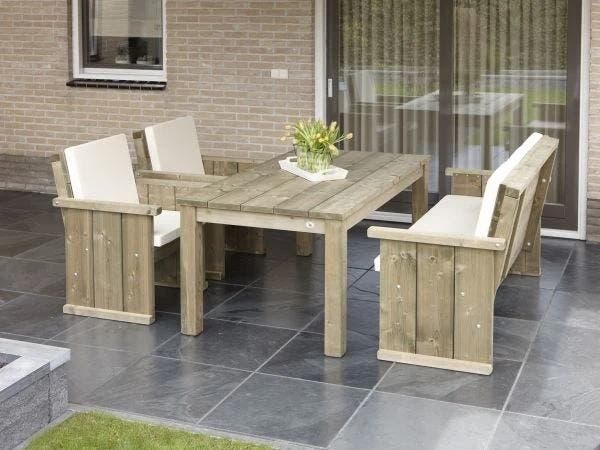 Talen Stoel Lisse Geïmpregneerd, Tuin en Terras, Tuinsets en Loungesets