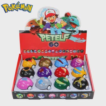 Set van 12 Pokémon Poké Ball Figuren - Pikachu & Vrienden Ac, Verzenden, Nieuw