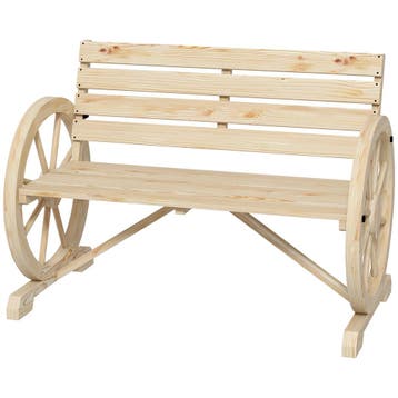 TRUUSK Tuinbank 2-zits - Houten Bank met Armleuning - Landel, Verzenden, Nieuw