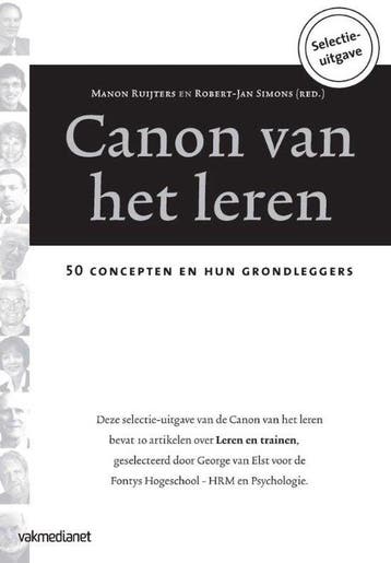 9789462760837 Canon van het leren | Tweedehands, Verzenden, Zo goed als nieuw, Manon Ruijters