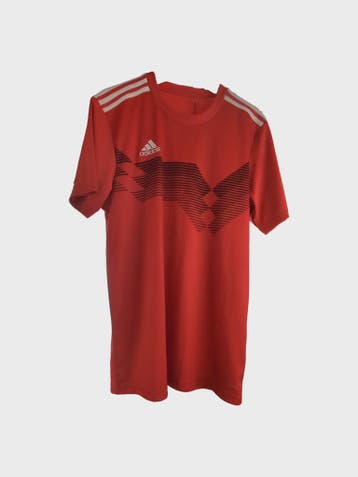 Adidas Sport T-shirt Heren maat M Rood Vintage, Maat 48/50 (M), Ophalen of Verzenden, Zo goed als nieuw, Adidas