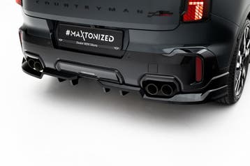 Maxton Diffuser Splitter Mini Countryman JCW U25 - Rood met, Verzenden