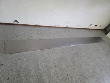 RVS Werkblad – B375 x D30 x H2,5 cm, Gebruikt