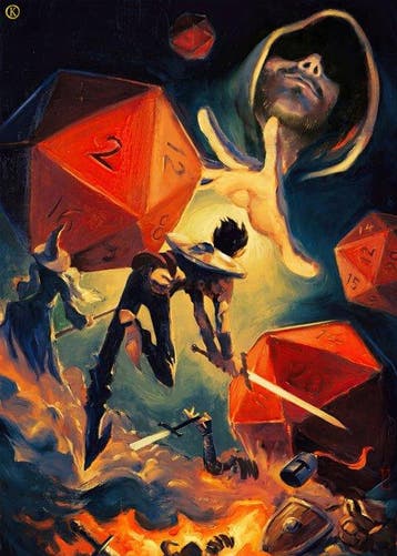 Kleury.art - [XL MATTE PAPER] The Dungeon Master’s Roll by