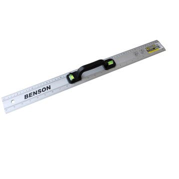 Benson Aluminium liniaal met waterpas en handvat - 60 cm, Ophalen of Verzenden, Nieuw