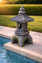 Lantaarn - Hars - Zonne-LED-lamp