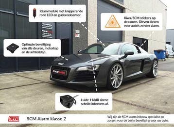 Auto alarm klasse 2 inbouw met SCM certificaat, Verzenden, Nieuw