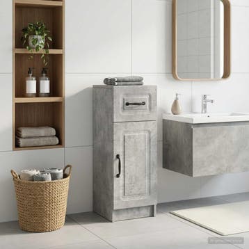 vidaXL Badkamer Opbergkast UTRECHT Betongrijs 30 x 31 x 77, Verzenden, Nieuw