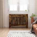 vidaXL Radiatorafdekking Gerookt eiken 112 x 19 x 81,5 cm, Verzenden, Nieuw