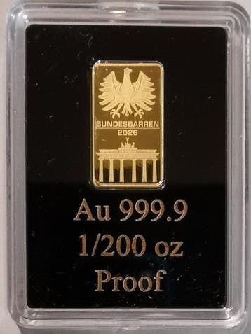 Duitsland. Gold Bar Bundesbarren 2026 1/200 Oz 9999er
