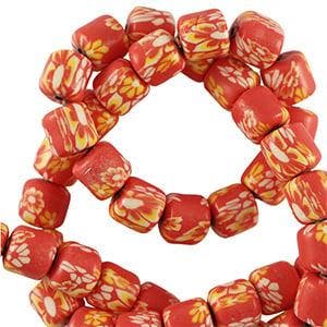 20 x Polymeer kralen 6mm Red (Polymeer kralen column), Hobby en Vrije tijd, Kralen en Sieraden maken, Ophalen of Verzenden, Nieuw
