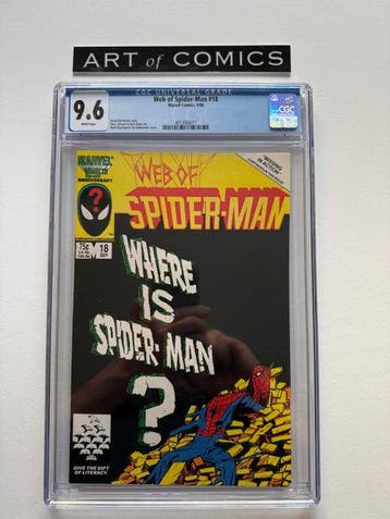 Web of Spider-Man #18 - CGC 9.6 - 1st Cameo Of Eddie Brock, Nieuw