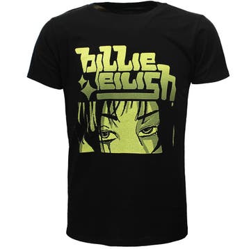 Billie Eilish Anime Billie Logo T-Shirt, Verzenden, Nieuw