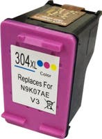 Huismerk HP 304XL cartridge kleur met inktniveau, Verzenden, Nieuw, Huismerk