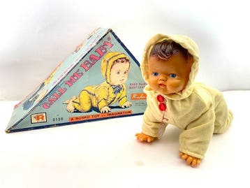 Toy Nomura - Blikken speelgoed - Big mechanical tin baby -, Antiek en Kunst
