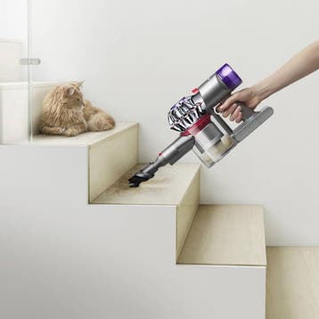 Dyson V8 Absolute Steelstofzuiger - Zilver - 115 Air Watts -, Ophalen of Verzenden, Zo goed als nieuw