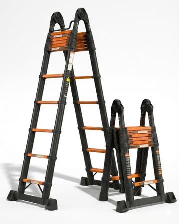 Moeve Vouwladder 5 Meter - Telescopische Ladder -, Ophalen of Verzenden, Zo goed als nieuw