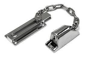 DX Deurketting met cilinderslot staal verchroomd, Doe-het-zelf en Verbouw, Verzenden, Nieuw
