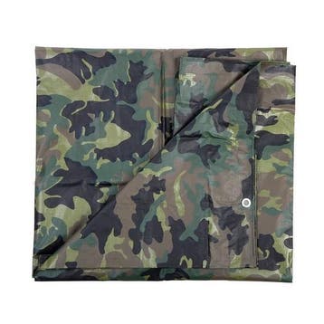 Groen camouflage afdekzeil 2.85 x 4 m - Afdekzeilen, Ophalen of Verzenden, Nieuw