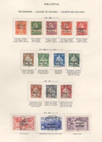 Zwitserland 1922/1938 - Zwitserland dienst, Gestempeld