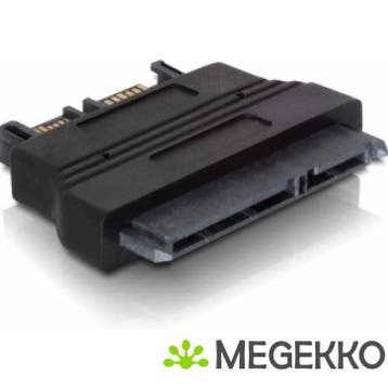 Delock 61694 Adapter Slim SATA 13-pins > SATA 22-pins, Computers en Software, Pc- en Netwerkkabels, Verzenden, Nieuw