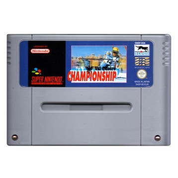 SNES Val dIsere Championship - Verkleurd (Losse Cassette), Verzenden, Zo goed als nieuw