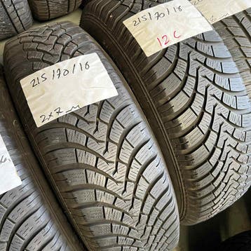 4 x Falken Eurowinter 215-70-16 Winterbanden 7mm, 16 inch, Band(en), Personenwagen, Gebruikt