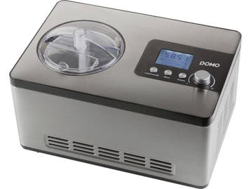 Domo DO9207I - Elektrische ijsmachine - 2 liter - Roestvrij, Verzenden, Nieuw in verpakking