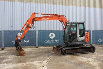 Veiling: Rupsgraafmachine Hitachi ZX85US-3 Diesel 39kW 2010, Ophalen, Graafmachine