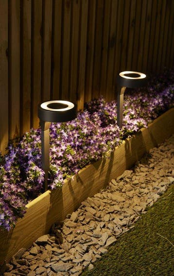 2dekans | Luxform AYR Orange - Solar Tuinlampen 2 stuks -, Ophalen of Verzenden, Zo goed als nieuw