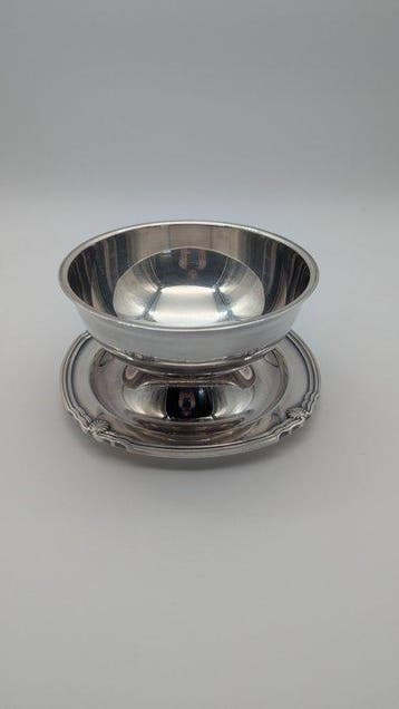 Christofle - Sauskom - Verzilverd - Ronde saucière, Antiek en Kunst
