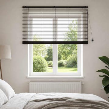 vidaXL Jaloezie Donkerbruin 150 x 130 cm 35 mm Massief, Verzenden, Nieuw, Bruin
