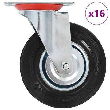 vidaXL 16 st Zwenkwielen 125 mm, Verzenden