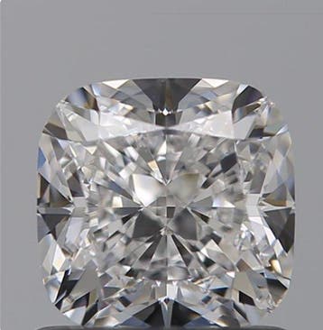 1 pcs Diamant (Natuurlijk) - 1.01 ct - Cushion - D, Nieuw