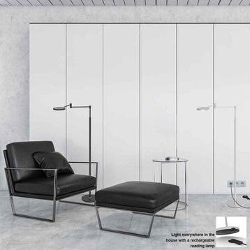 2dekans | Steinhauer vloerlamp Soleil - staal - aluminium -, Ophalen of Verzenden, Zo goed als nieuw