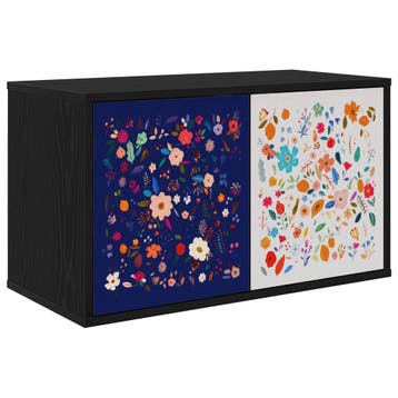 vidaXL Wandgemonteerd tv-meubel MAINZ 69 x 33 x 40 cm Zwart, Huis en Inrichting, Kasten | Televisiemeubels, Minder dan 50 cm, Verzenden