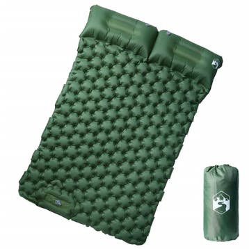 vidaXL Kampeermatras met kussens zelfopblazend 2-persoons, Verzenden, Nieuw