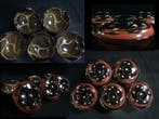 Wajima lacquerware / Japanese Vintage Wooden Bowl / Set of 5
