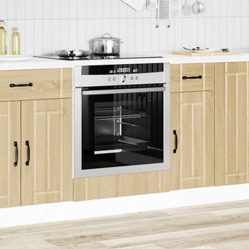 vidaXL Ovenkast Lucca bewerkt hout sonoma eikenkleurig, Huis en Inrichting, Verzenden, Nieuw, Bruin