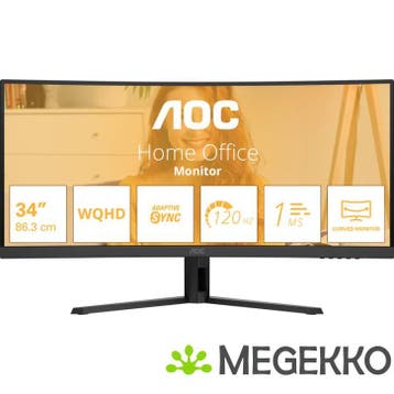 AOC B3 CU34B3E 34  Wide Quad HD 120Hz VA Monitor, Verzenden, Nieuw, AOC