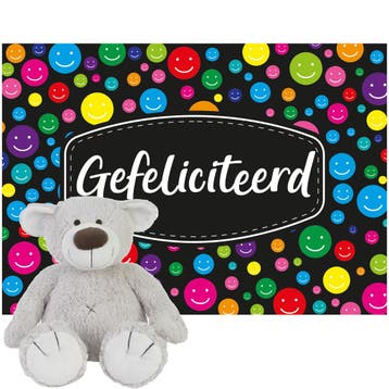 Happy Horse Baggio beer knuffel - pluche - 22 cm - met, Verzenden, Nieuw