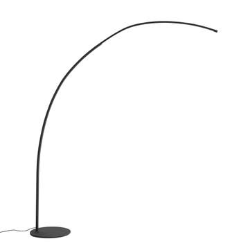 Moderne booglamp zwart incl. LED met touch dimmer - Arlow, Huis en Inrichting, Verzenden, Nieuw, Metaal, Modern