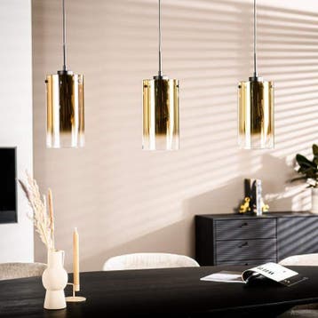 Hanglamp 3 lichts Goud - decoratie, Nieuw
